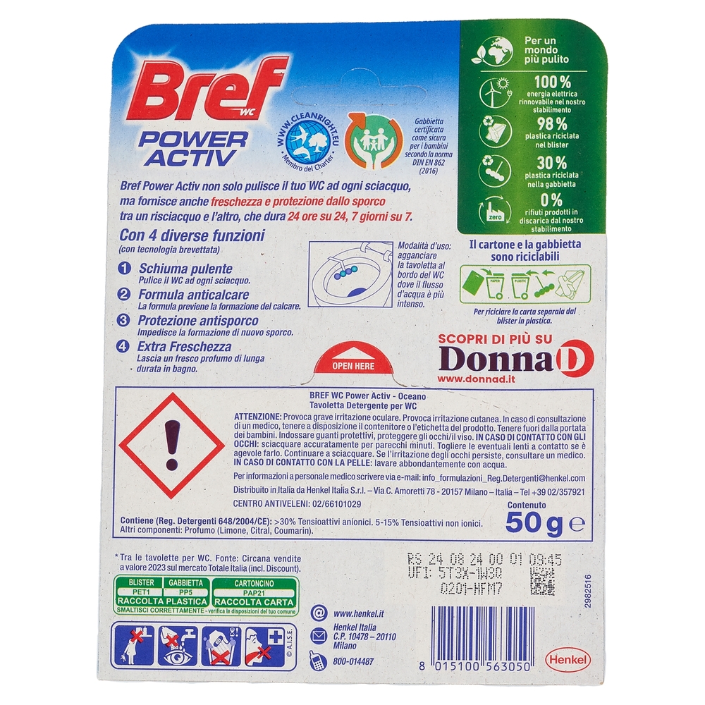 BREF WC Power Activ Ocean 50 g